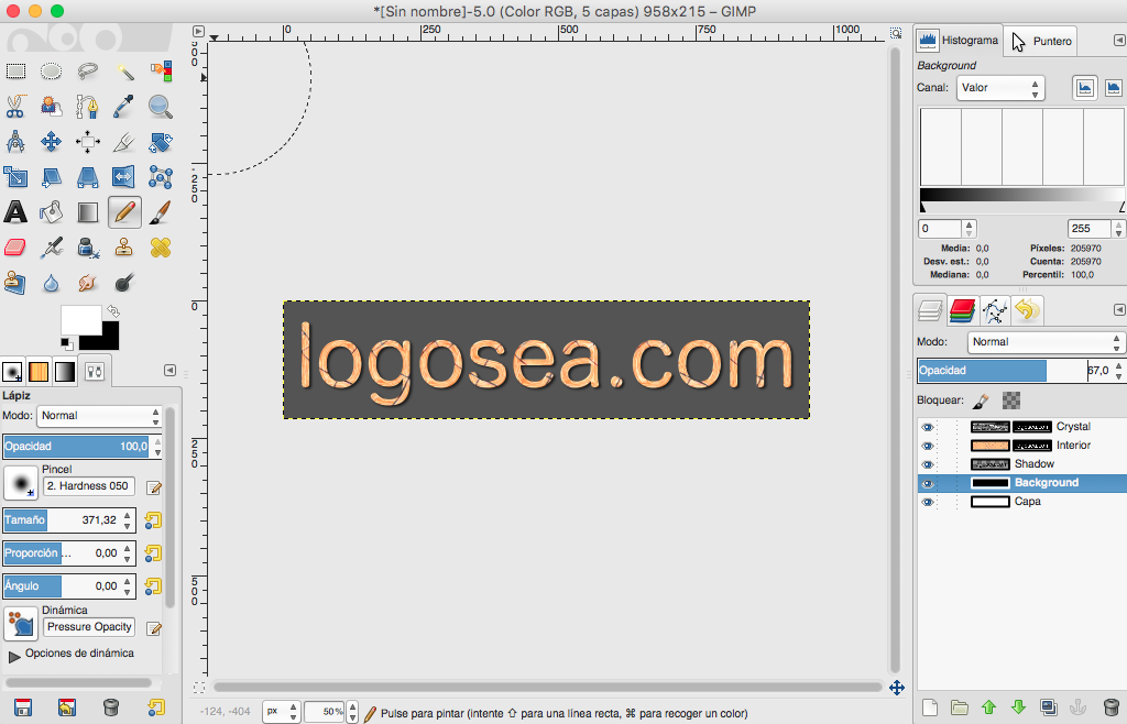 Cómo crear un logotipo en Gimp